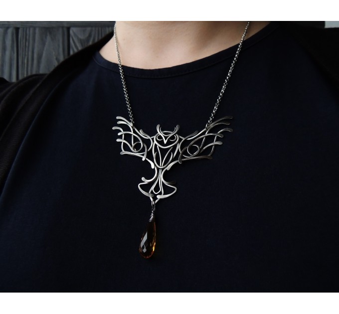Celtic owl necklace