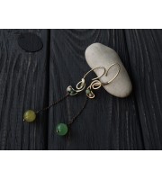 Long spring earrings