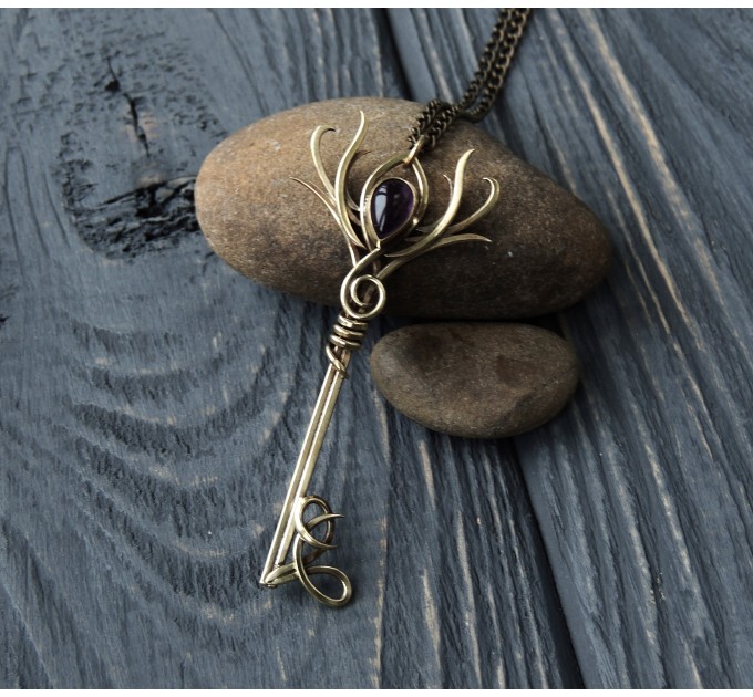Solstice brass pendant