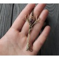 Solstice brass pendant