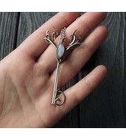 Deer antler necklace