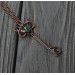 Copper deer necklace