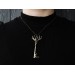 Solstice brass pendant