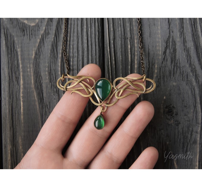 Wirework brass pendant