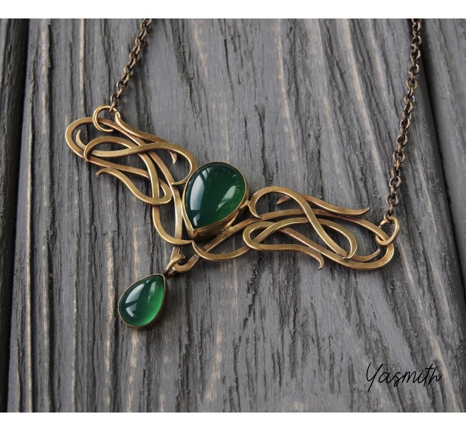 Wirework brass pendant