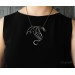 Silver dragon necklace