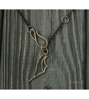Goth dragon pendant