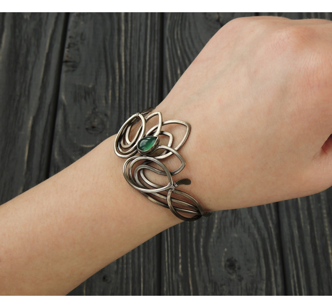 Wirework lotus bangle