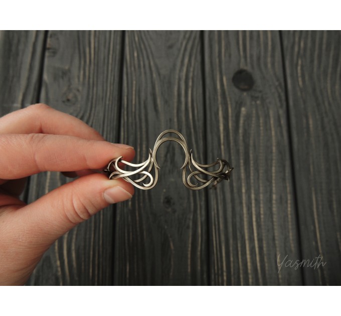 Silver viking bracelet
