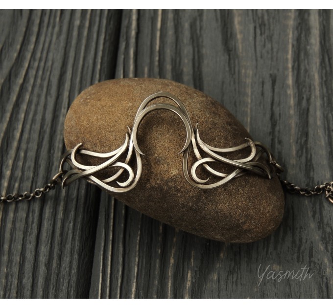 Silver viking bracelet