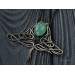 Chrysoprase manta ray necklace