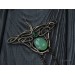 Chrysoprase manta ray necklace