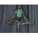 Chrysoprase manta ray necklace