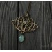 Art nouveau lotus necklace