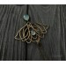 Art nouveau lotus necklace