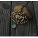 Art nouveau lotus necklace