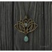 Art nouveau lotus necklace