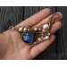 Brass wire bib necklace