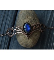 Medieval bracelet with blue labadorite