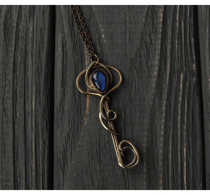 Witchy key pendant