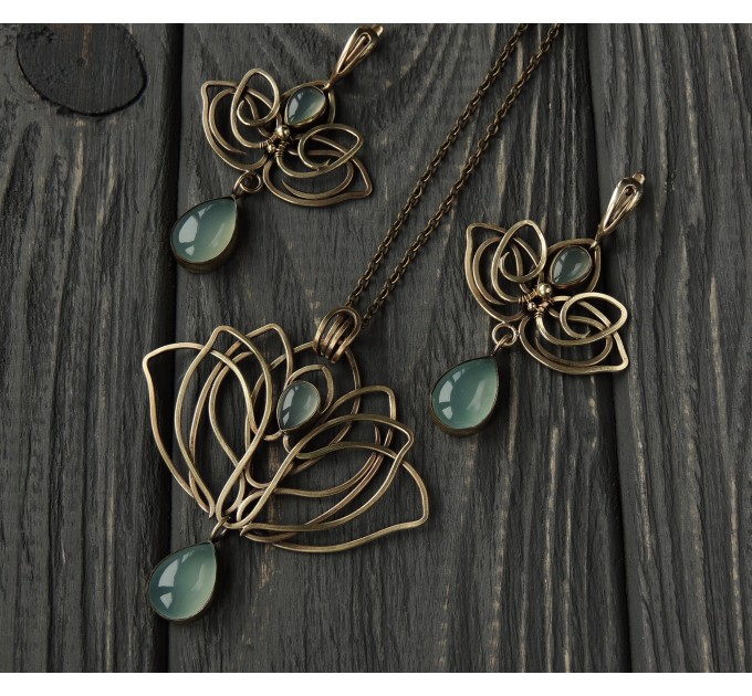 Lotus flower earrings
