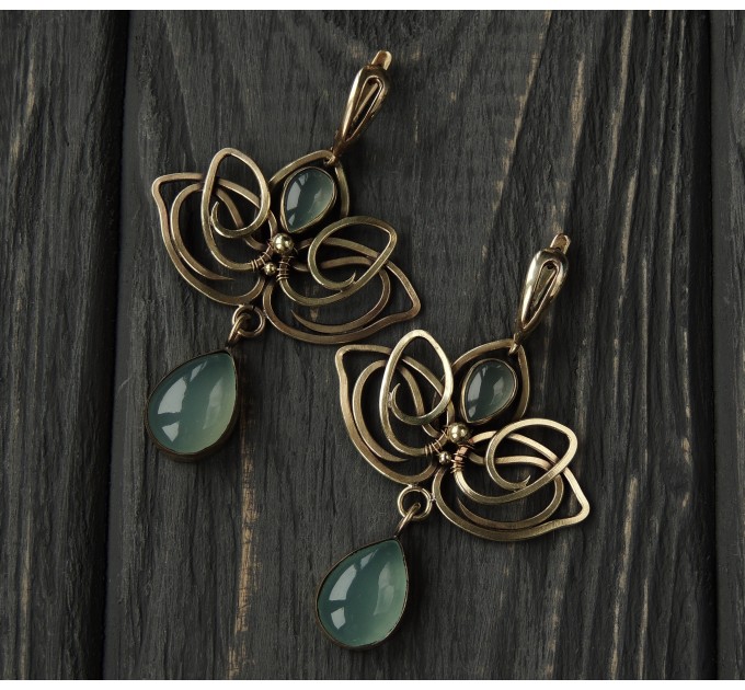 Lotus flower earrings