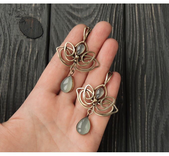 Lotus flower earrings