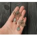 Lotus flower earrings