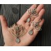 Lotus flower earrings