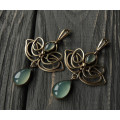 Lotus flower earrings