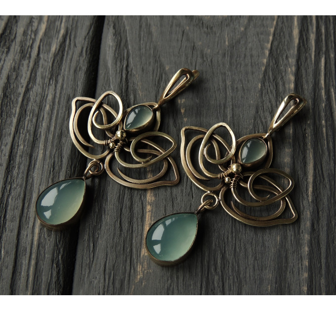 Lotus flower earrings