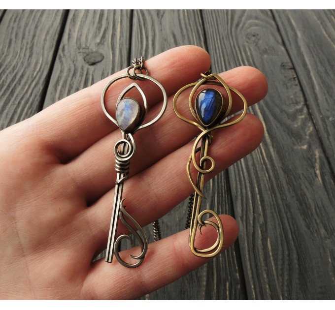Dainty key pendant