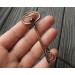Goth garnet necklace
