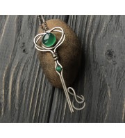 Green pixie necklace