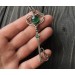 Green chalcedony pendant