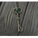 Green chalcedony pendant
