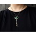 Green chalcedony pendant