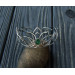 Sterling silver lotus bracelet