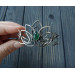 Sterling silver lotus bracelet