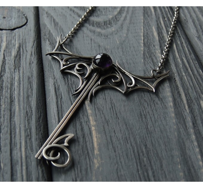 Gothic key pendant