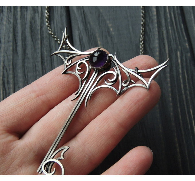 Gothic key pendant