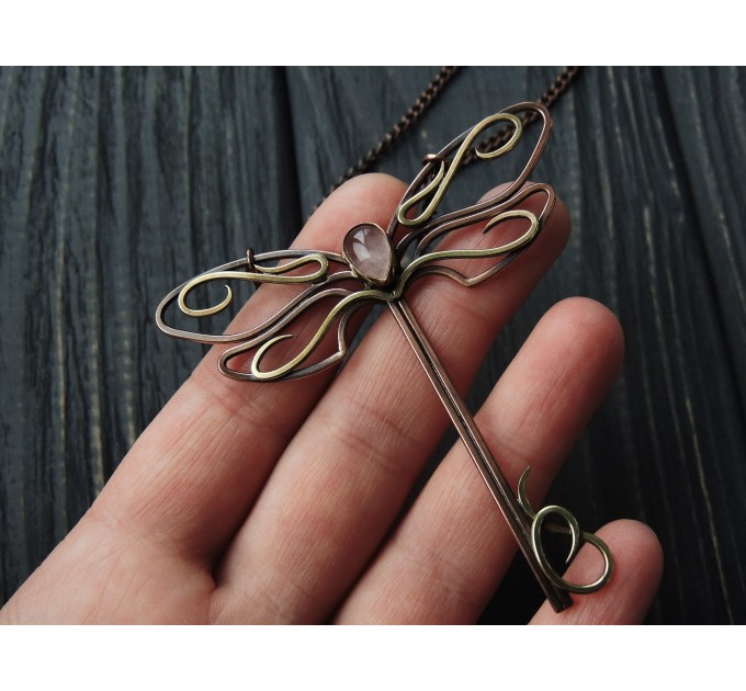 Dragonfly key necklace