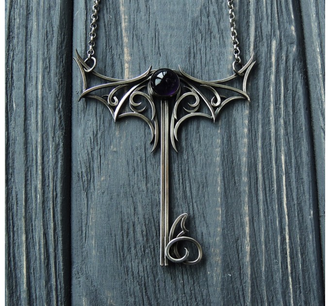 Gothic key pendant