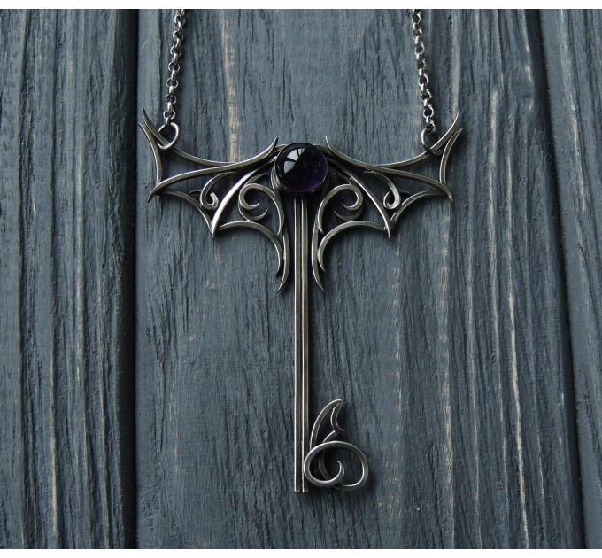 Gothic key pendant