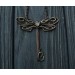 Dragonfly key necklace