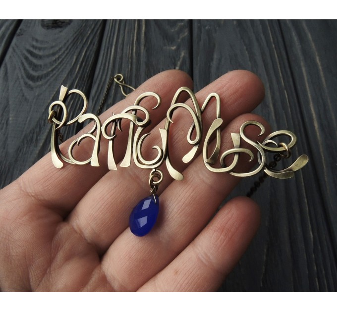 Personalized word necklace