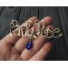 Personalized word necklace