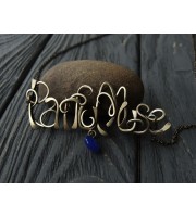 Custom lettering pendant