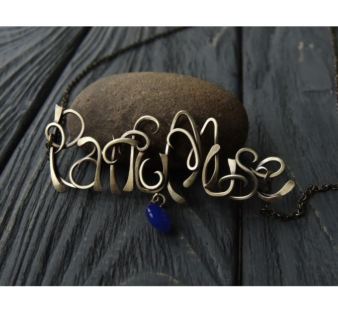 Personalized word necklace