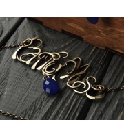 Custom lettering pendant